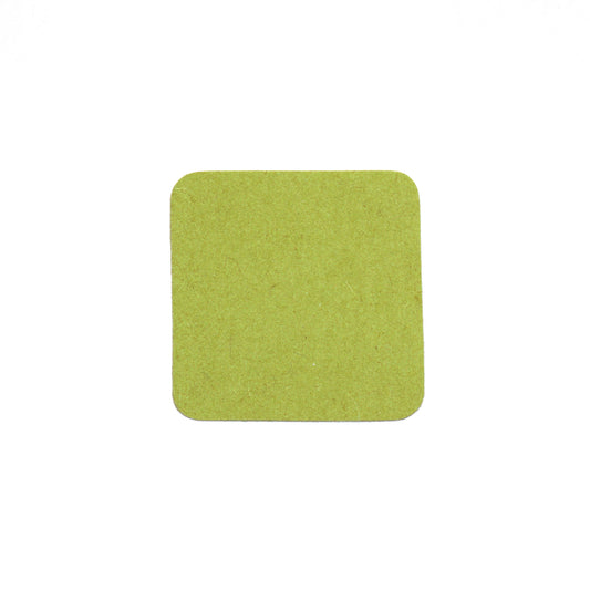 Larger Square Coaster in 002 Light Olive, 14cm