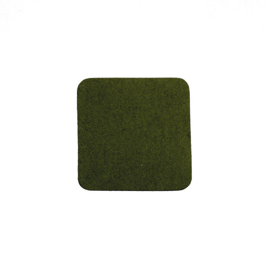 Larger Square Coaster in 003 Dark Olive, 14cm