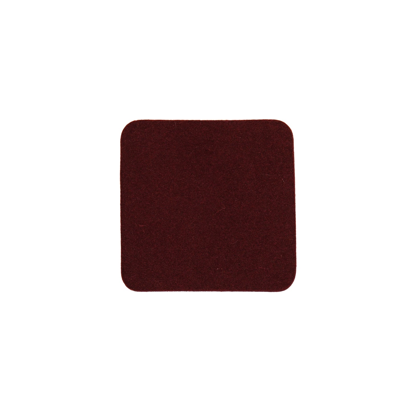 Larger Square Coaster in 006 Aubergine, 14cm