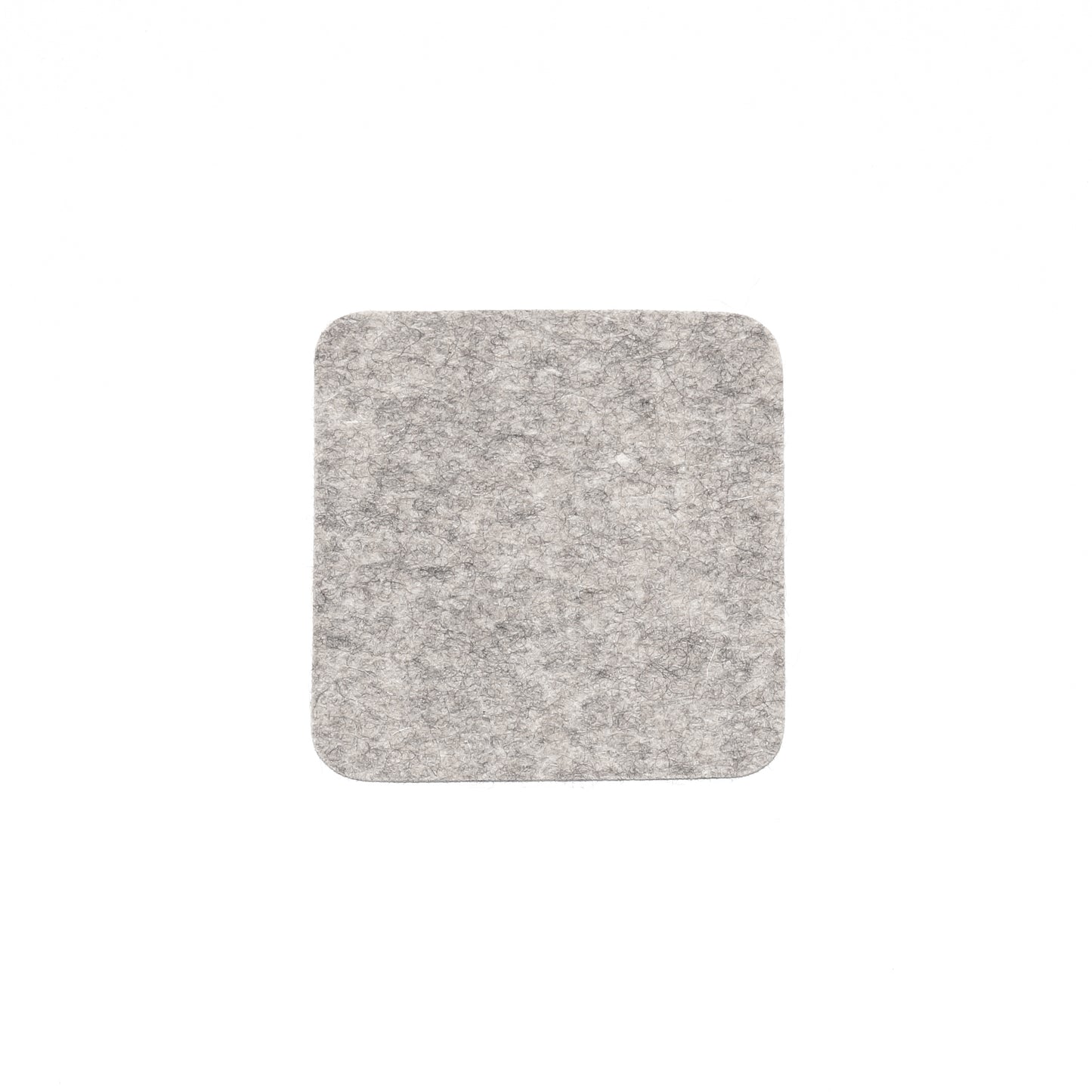 Larger Square Coaster in 011 Light Grey Melange, 14cm