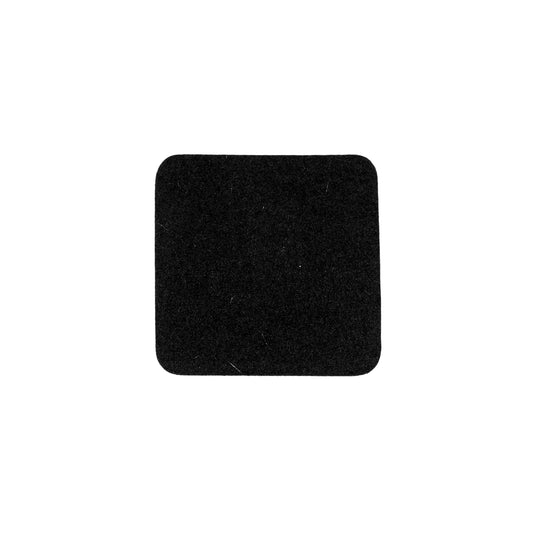 Larger Square Coaster in 013 Black, 14cm