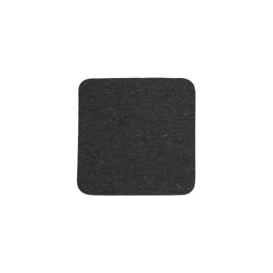 Larger Square Coaster in 029 Dark Grey Flat, 14cm