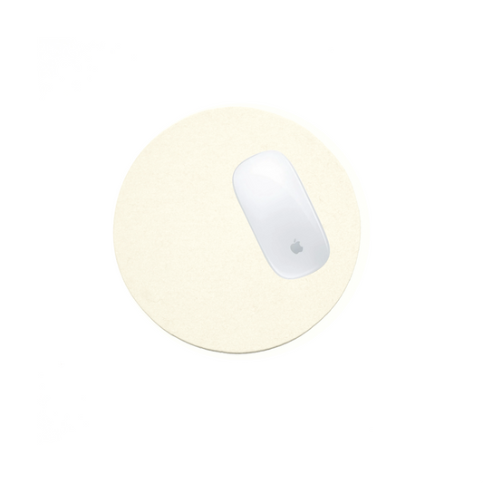 Round Mouse Pad in 001 White