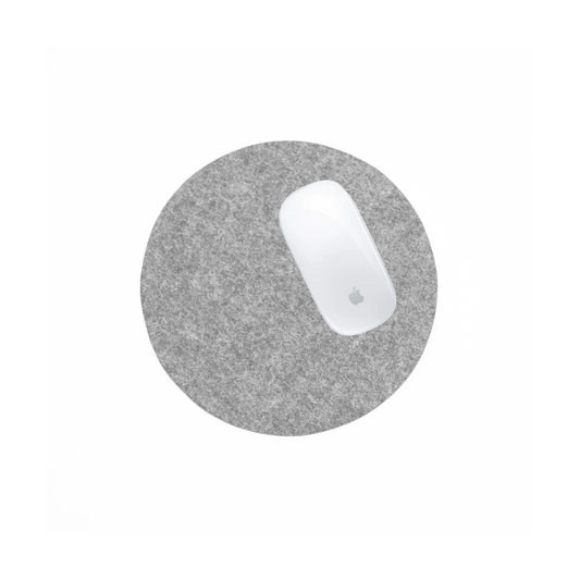 Round Mouse Pad in 011 Light Grey Melange