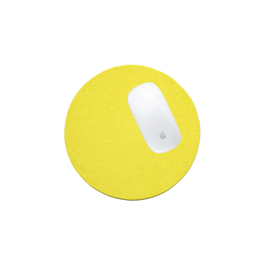 Round Mouse Pad in 027 Lemon Yellow