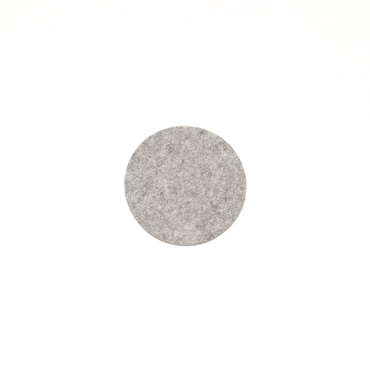 Round Coaster in 011 Light Grey Melange, 10cm