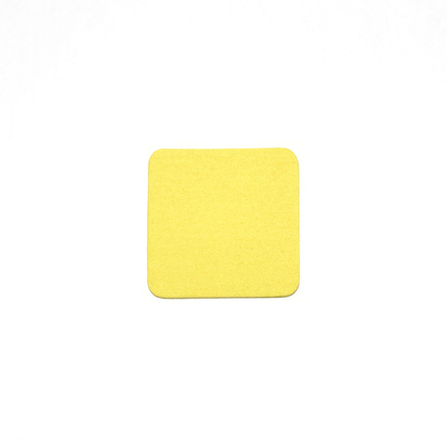 Square Coaster in 027 Lemon Yellow, 11cm